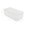 Martha Stewart Kerry 6 Pack Plastic Stackable Office Desk Drawer Organizers with Gold Trim, 6 x 3 BE-PB9051-G-6-CLRGLD-MS - alternate 2